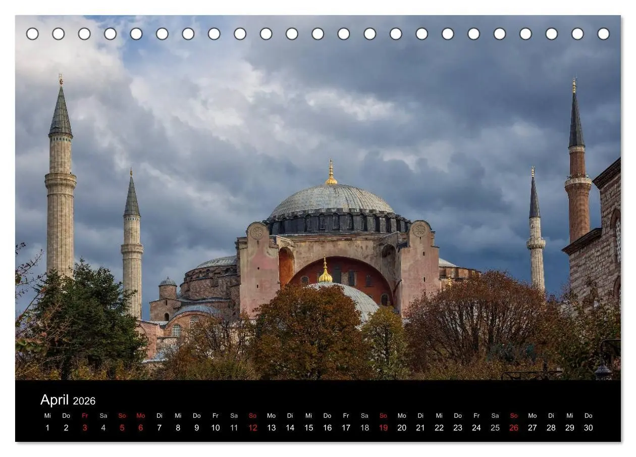 Bild: 9783516136333 | Unterwegs in Istanbul (Tischkalender 2026 DIN A5 quer), CALVENDO...