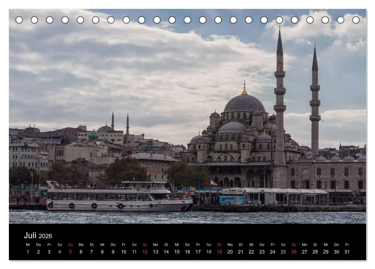 Bild: 9783516136333 | Unterwegs in Istanbul (Tischkalender 2026 DIN A5 quer), CALVENDO...
