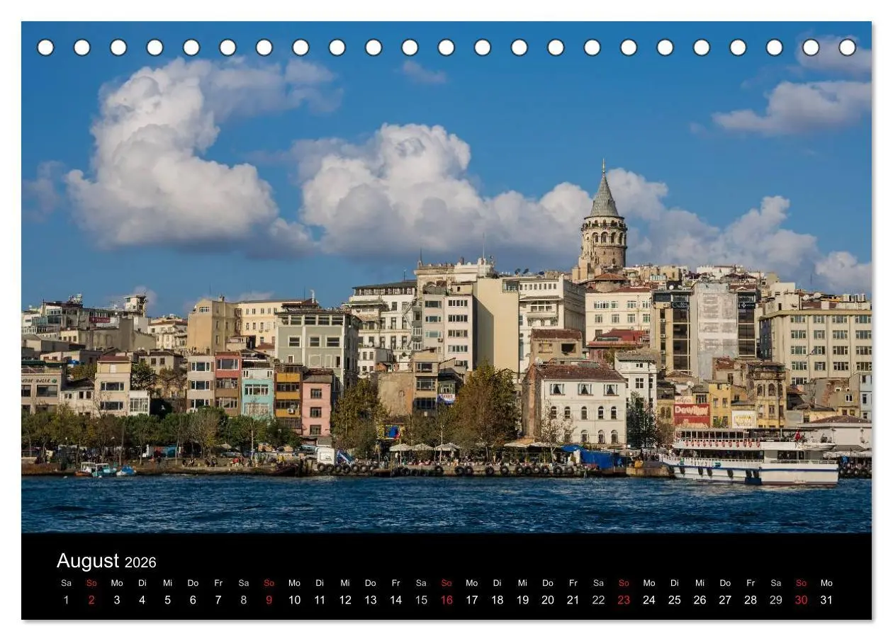 Bild: 9783516136333 | Unterwegs in Istanbul (Tischkalender 2026 DIN A5 quer), CALVENDO...