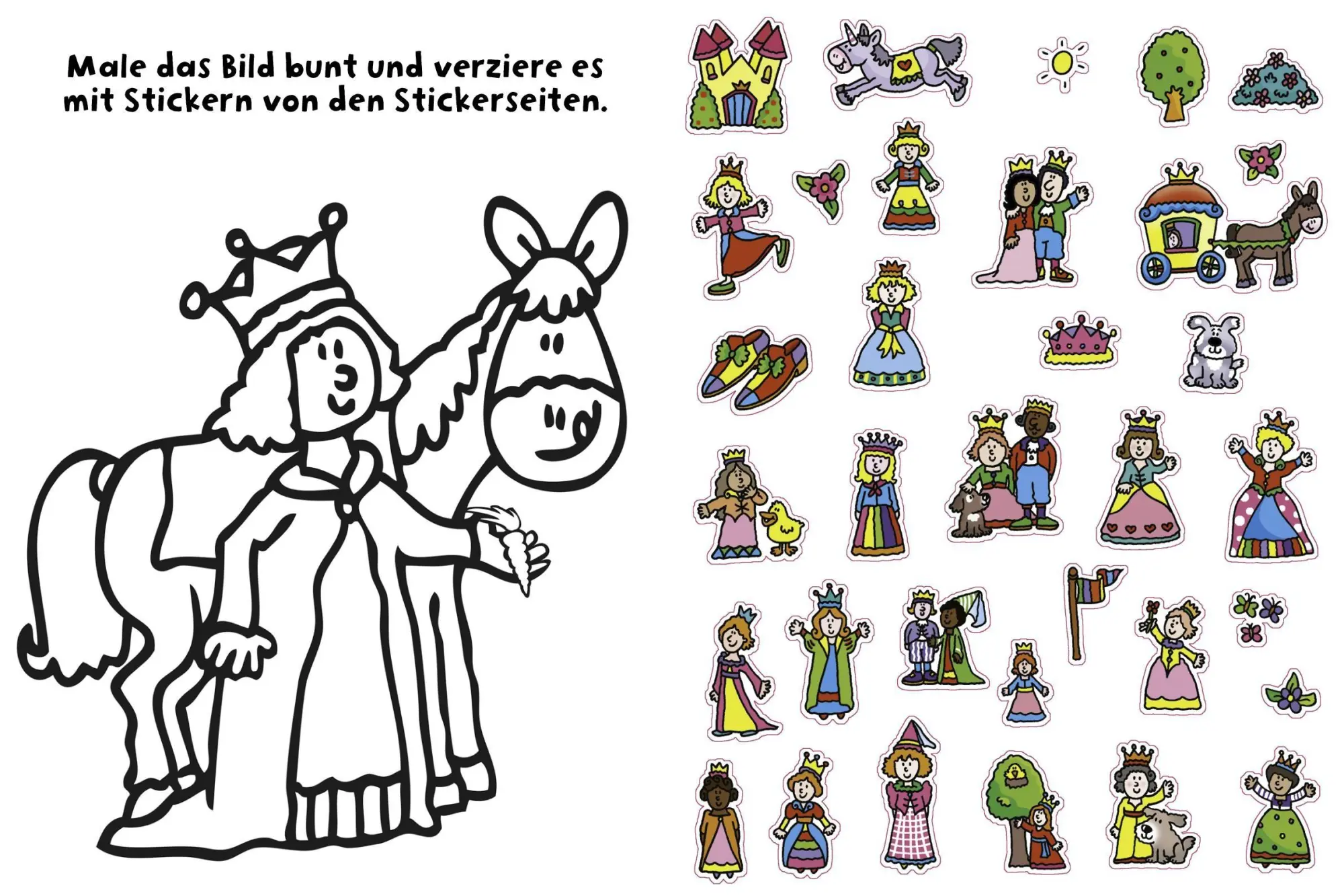 Bild: 9783849946333 | 555 Sticker Prinzessinnen | Taschenbuch | 32 S. | Deutsch | 2024