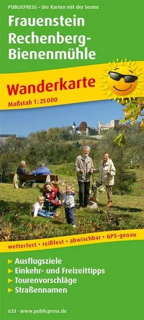 Cover: 9783899206333 | PublicPress Wanderkarte Frauenstein - Rechenberg-Bienenmühle | Deutsch