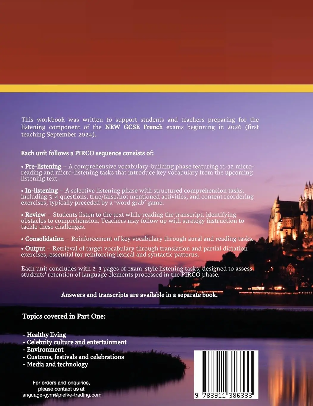 Rückseite: 9783911386333 | A New GCSE French Listening Workbook | Part One | Gianfranco Conti