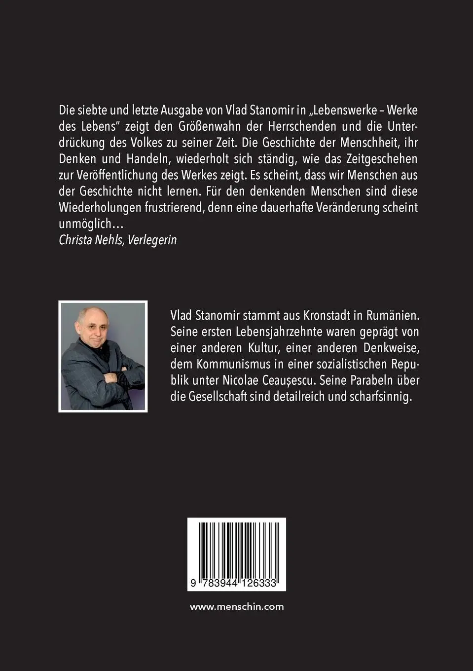 Rückseite: 9783944126333 | Der Herrscher zu Tische | Vlad Stanomir | Taschenbuch | 40 S. | 2023