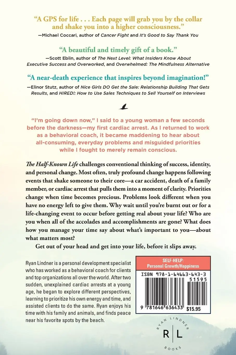 Rückseite: 9781646636433 | The Half-Known Life | Ryan Lindner | Taschenbuch | Englisch | 2022