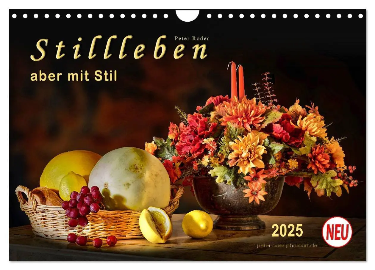 Cover: 9783435496433 | Stillleben - aber mit Stil (Wandkalender 2025 DIN A4 quer),...