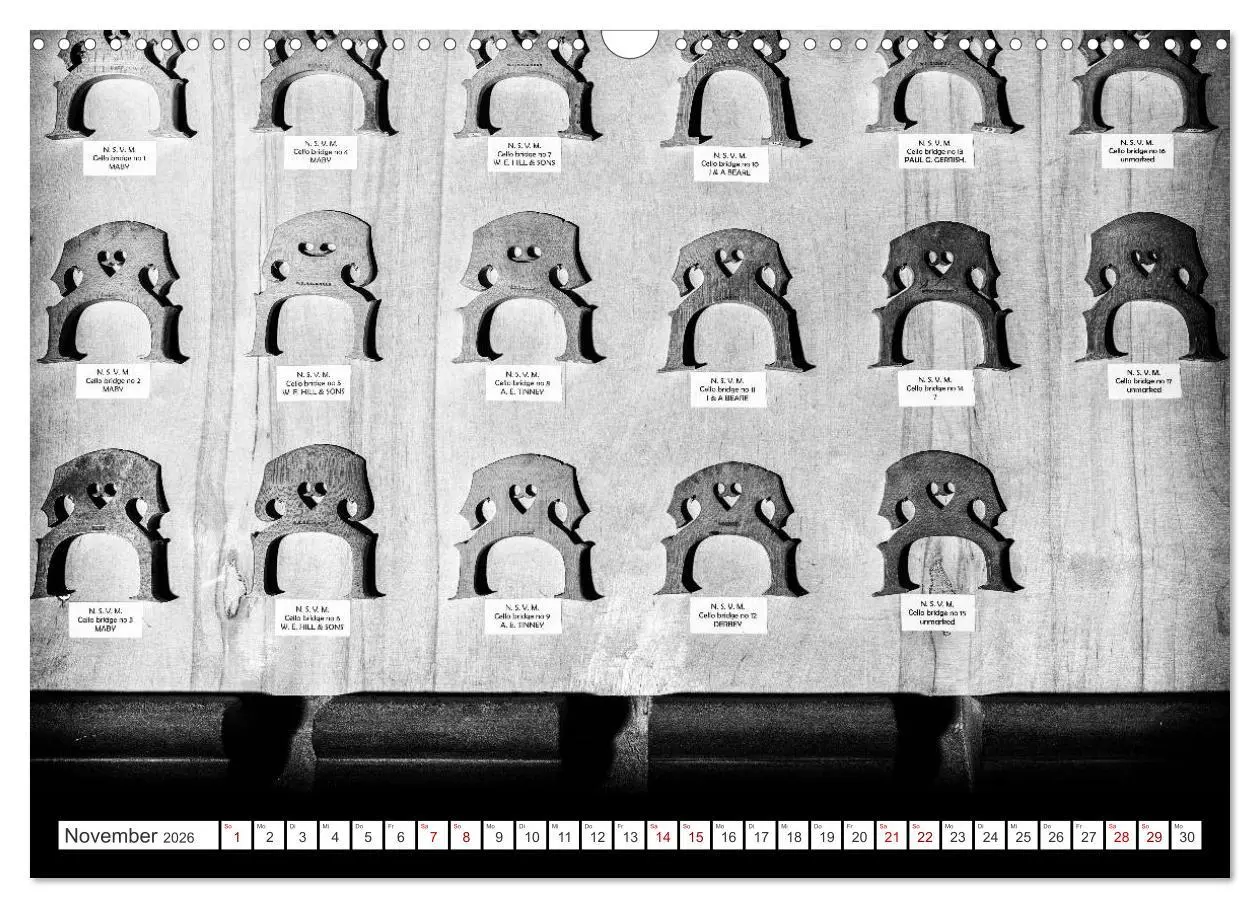 Bild: 9783457896433 | Geigenbau (Wandkalender 2026 DIN A3 quer), CALVENDO Monatskalender