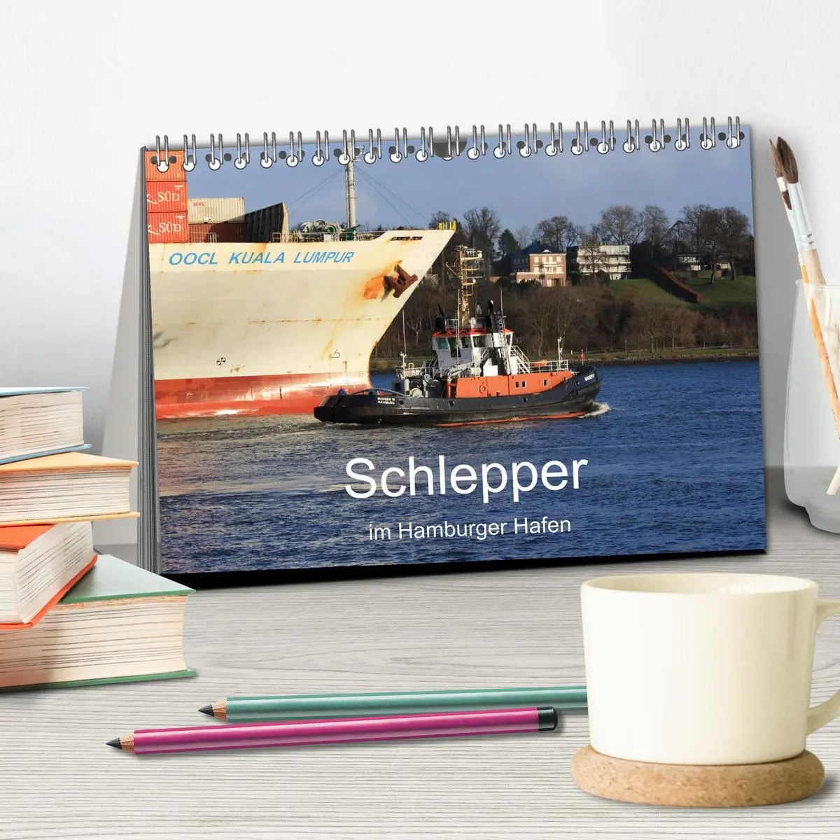 Bild: 9783516126433 | Schlepper im Hamburger Hafen (Tischkalender 2026 DIN A5 quer),...