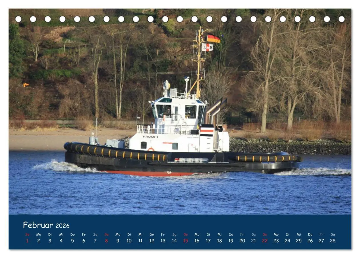 Bild: 9783516126433 | Schlepper im Hamburger Hafen (Tischkalender 2026 DIN A5 quer),...