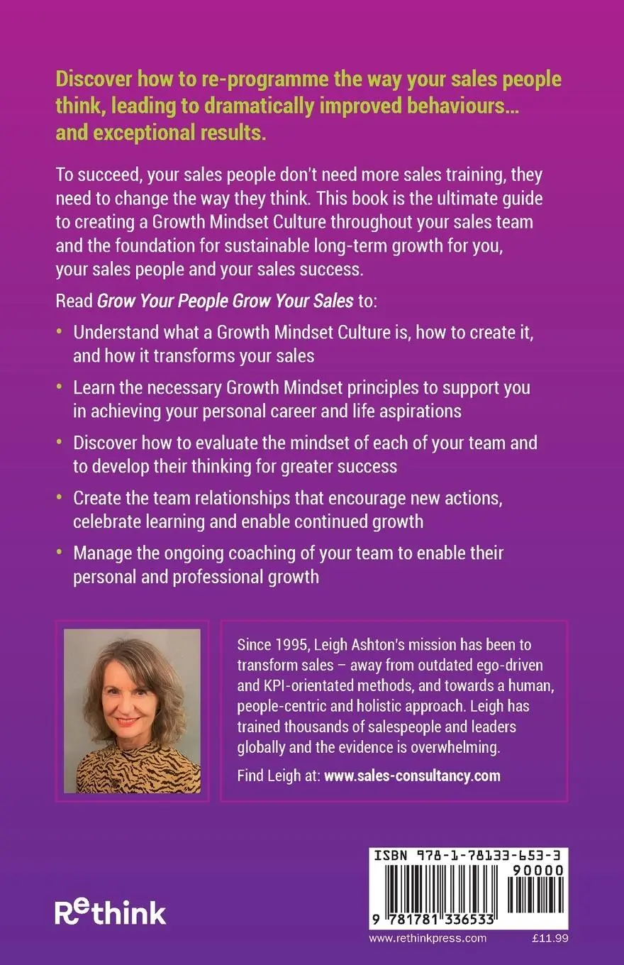 Rückseite: 9781781336533 | Grow Your People, Grow Your Sales | Leigh Ashton | Taschenbuch | 2021