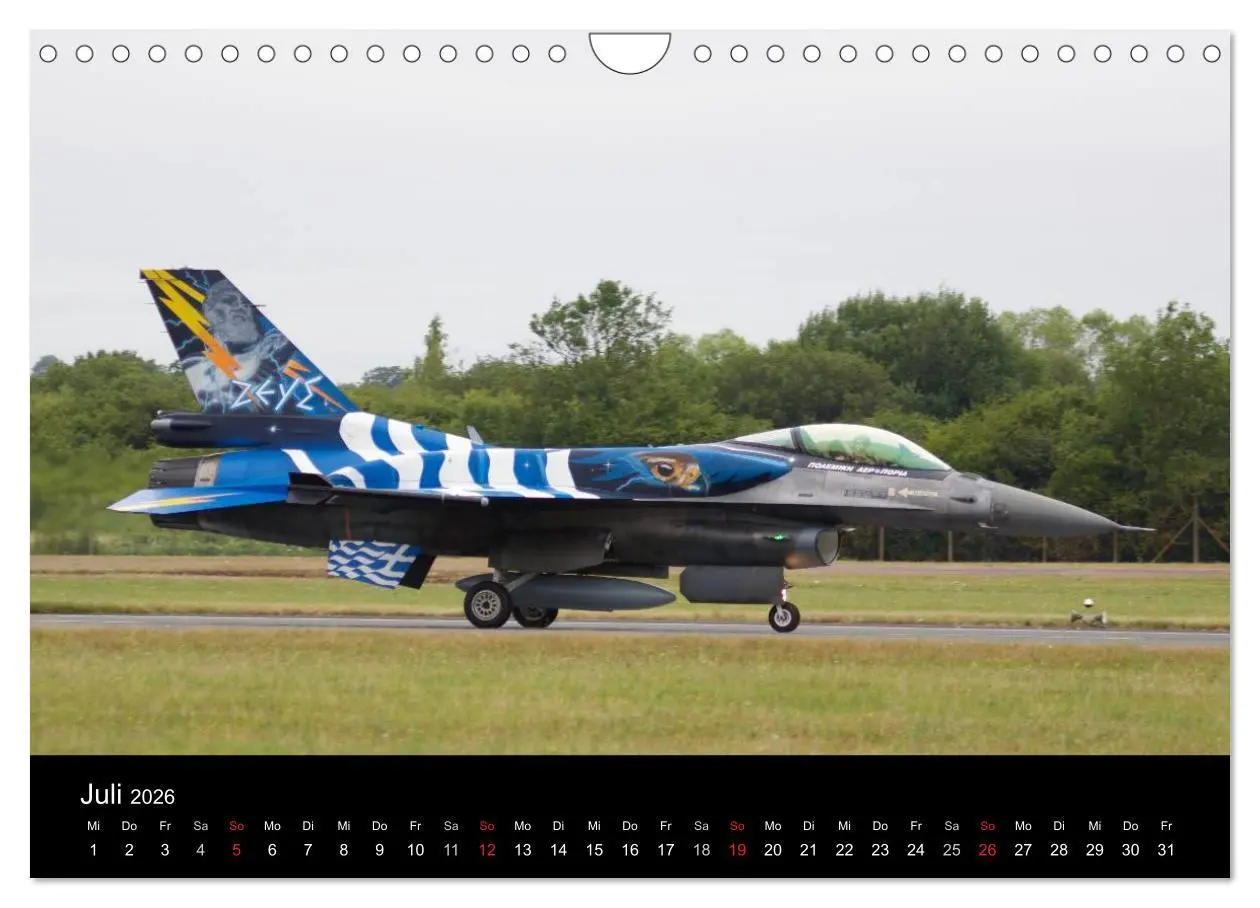 Bild: 9783457956533 | Militärflugzeuge 2026 (Wandkalender 2026 DIN A4 quer), CALVENDO...