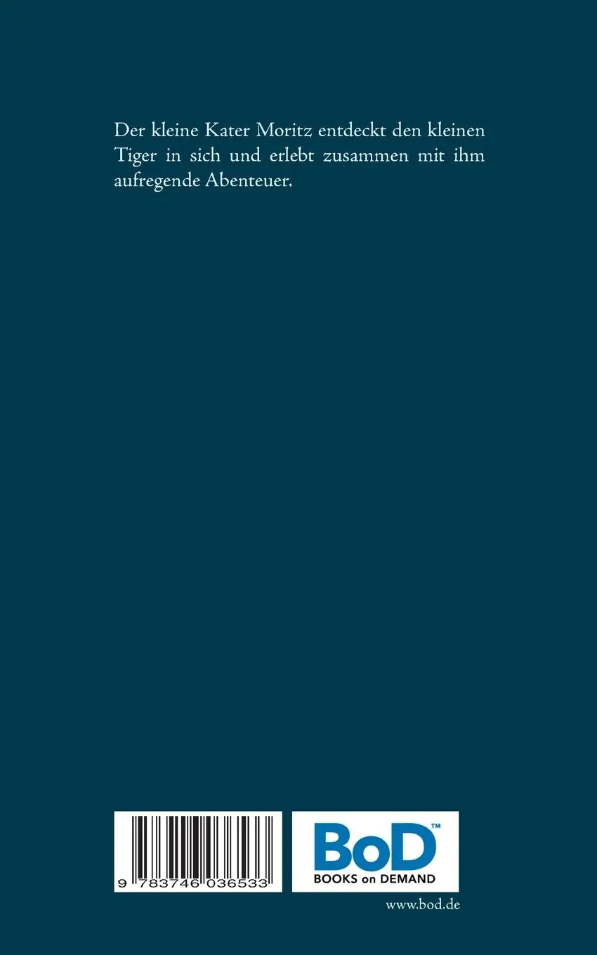 Rückseite: 9783746036533 | Moritz und der kleine Tiger | Sabine Kranich | Taschenbuch | 44 S.