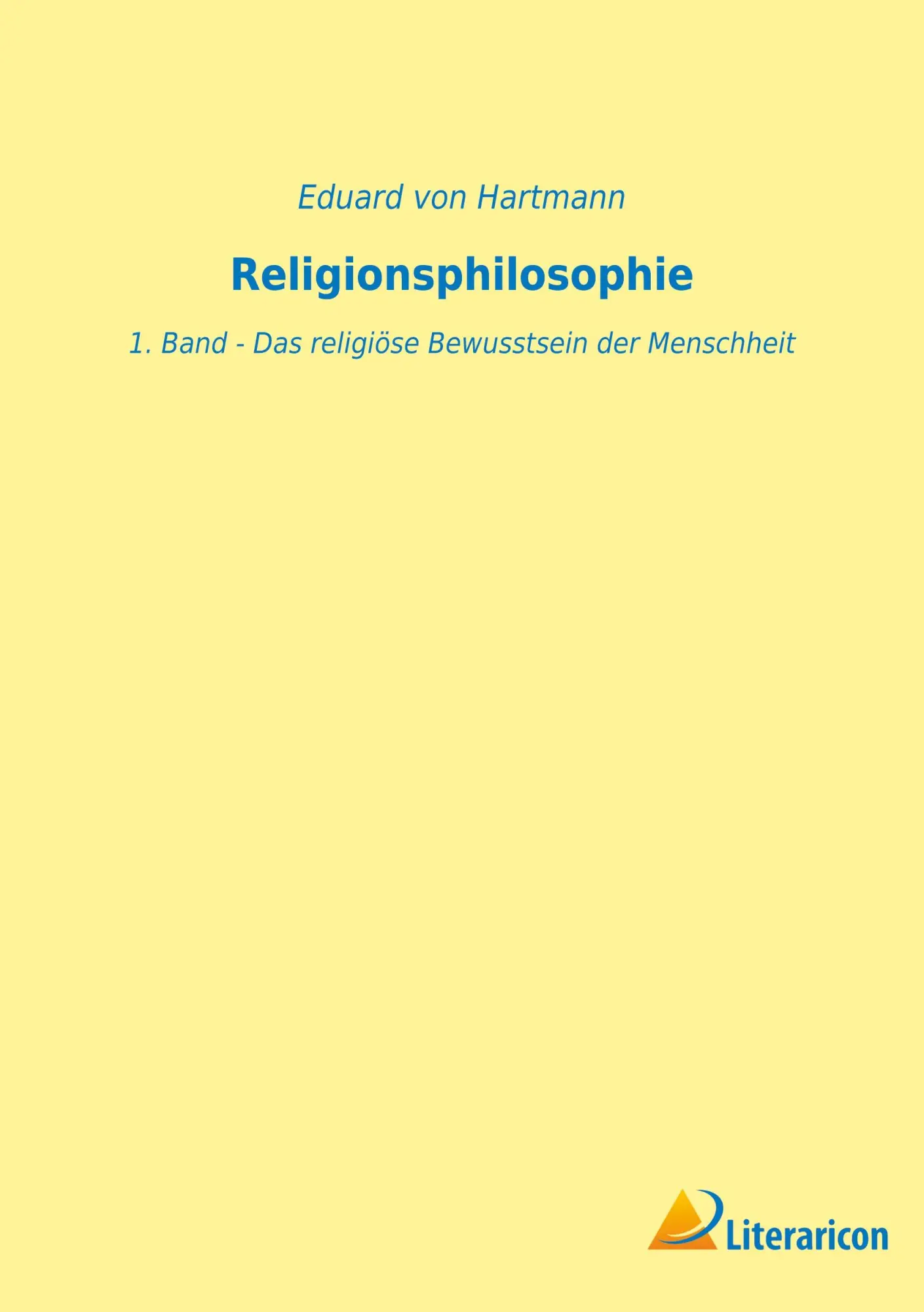 Cover: 9783965066533 | Religionsphilosophie | Eduard Von Hartmann | Taschenbuch | 652 S.