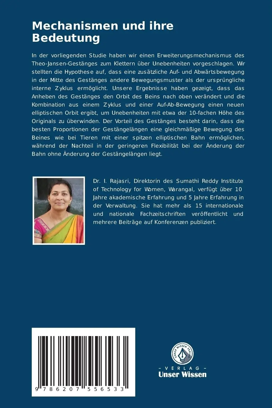 Rückseite: 9786207556533 | Mechanismen und ihre Bedeutung | Theo Jansen Mechanism | Inugala