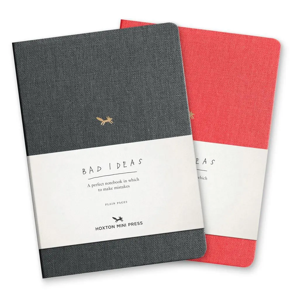 A Notebook for Bad Ideas (Medium / Red / Unlined)