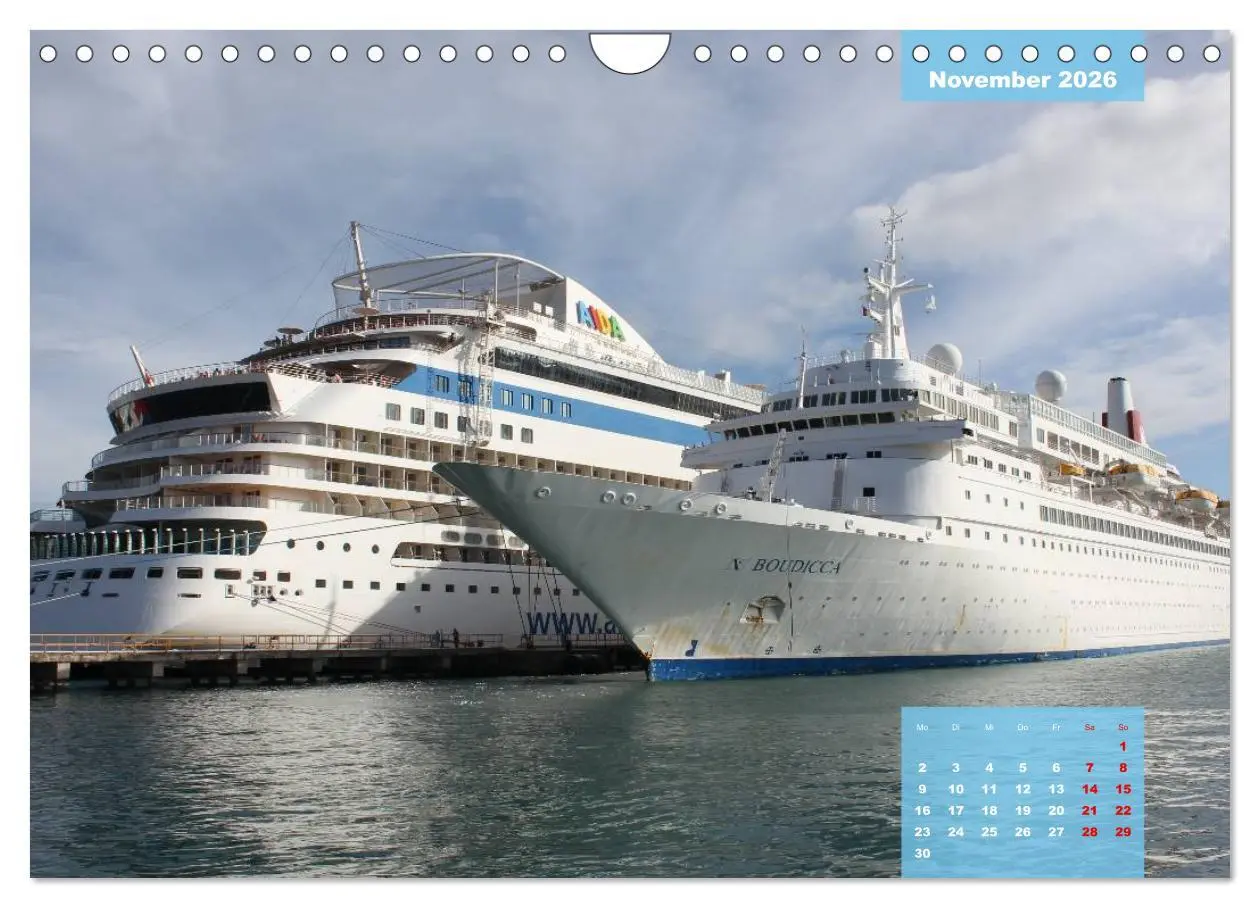 Bild: 9783457566633 | Auf großer Fahrt - Kreuzfahrtschiffe in der Karibik (Wandkalender...