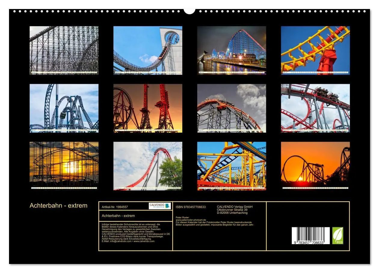 Bild: 9783457706633 | Achterbahn - extrem (hochwertiger Premium Wandkalender 2026 DIN A2...