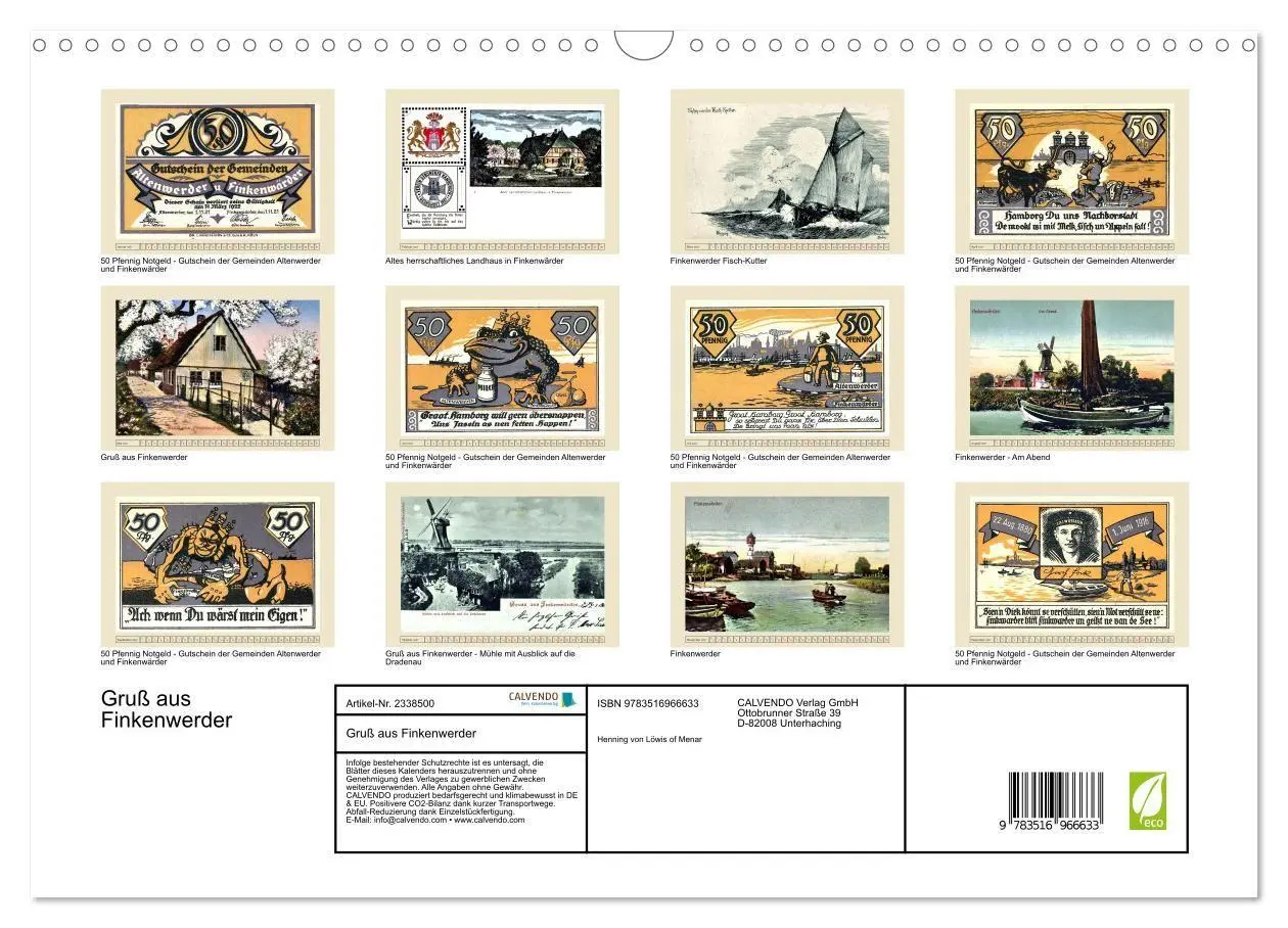 Bild: 9783516966633 | Gruß aus Finkenwerder (Wandkalender 2027 DIN A3 quer), CALVENDO...
