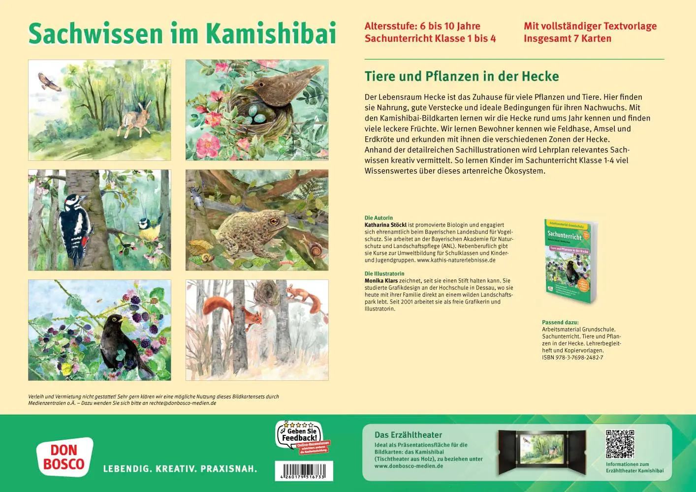 Bild: 4260179516733 | Tiere und Pflanzen in der Hecke. Kamishibai Bildkartenset | Box | 7 S.