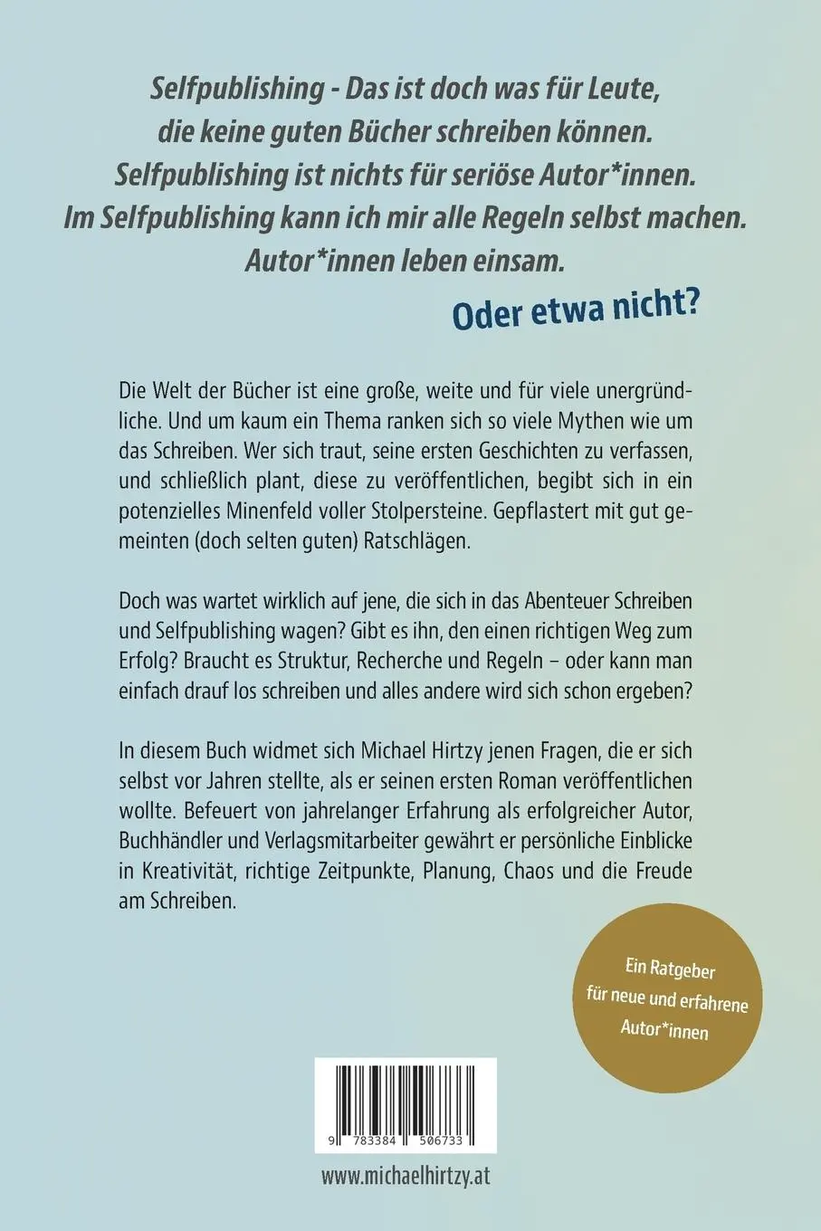Rückseite: 9783384506733 | Mythen und Stolpersteine im Selfpublishing | Michael Hirtzy | Buch