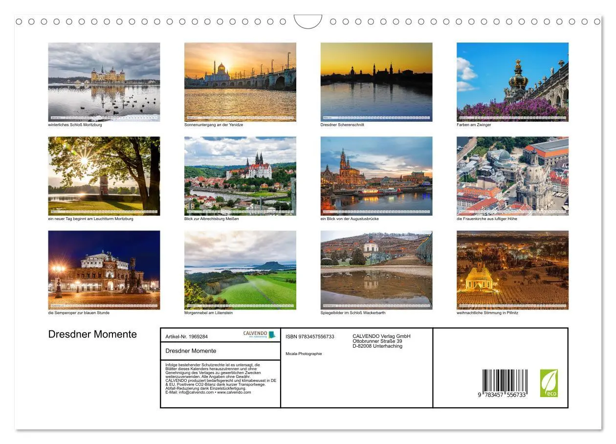 Bild: 9783457556733 | Dresdner Momente (Wandkalender 2026 DIN A3 quer), CALVENDO...