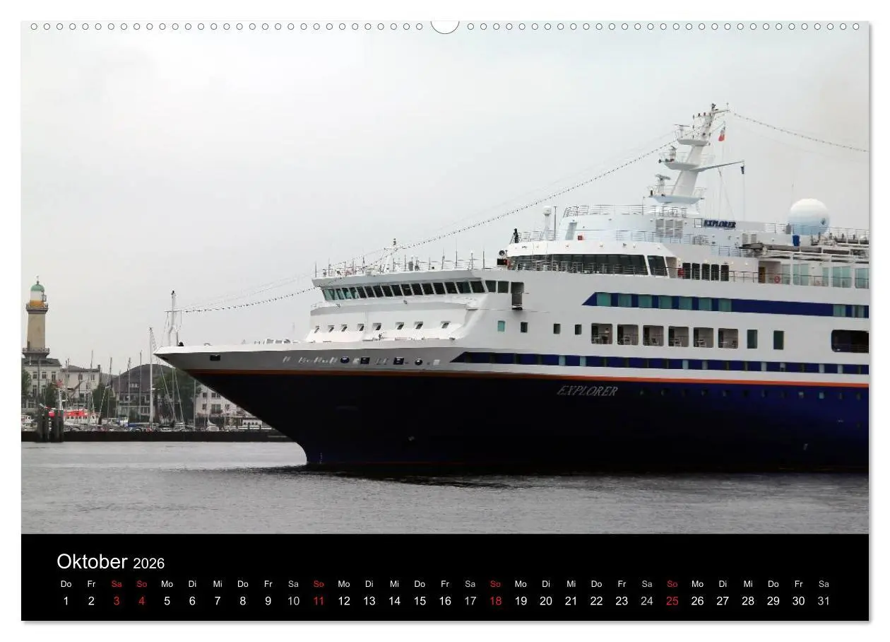 Bild: 9783516196733 | Cruiseliner in Warnemünde (hochwertiger Premium Wandkalender 2026...