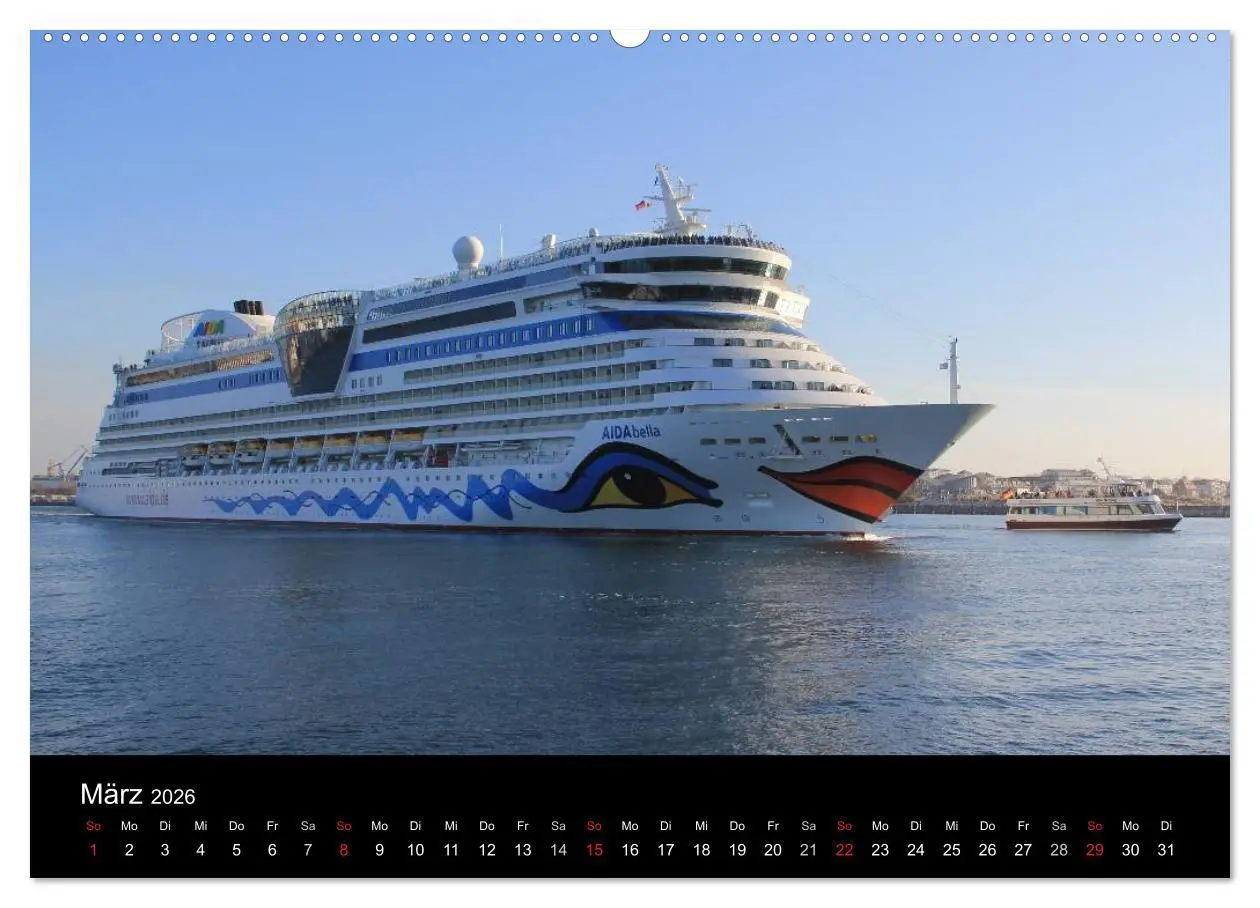 Bild: 9783516196733 | Cruiseliner in Warnemünde (hochwertiger Premium Wandkalender 2026...