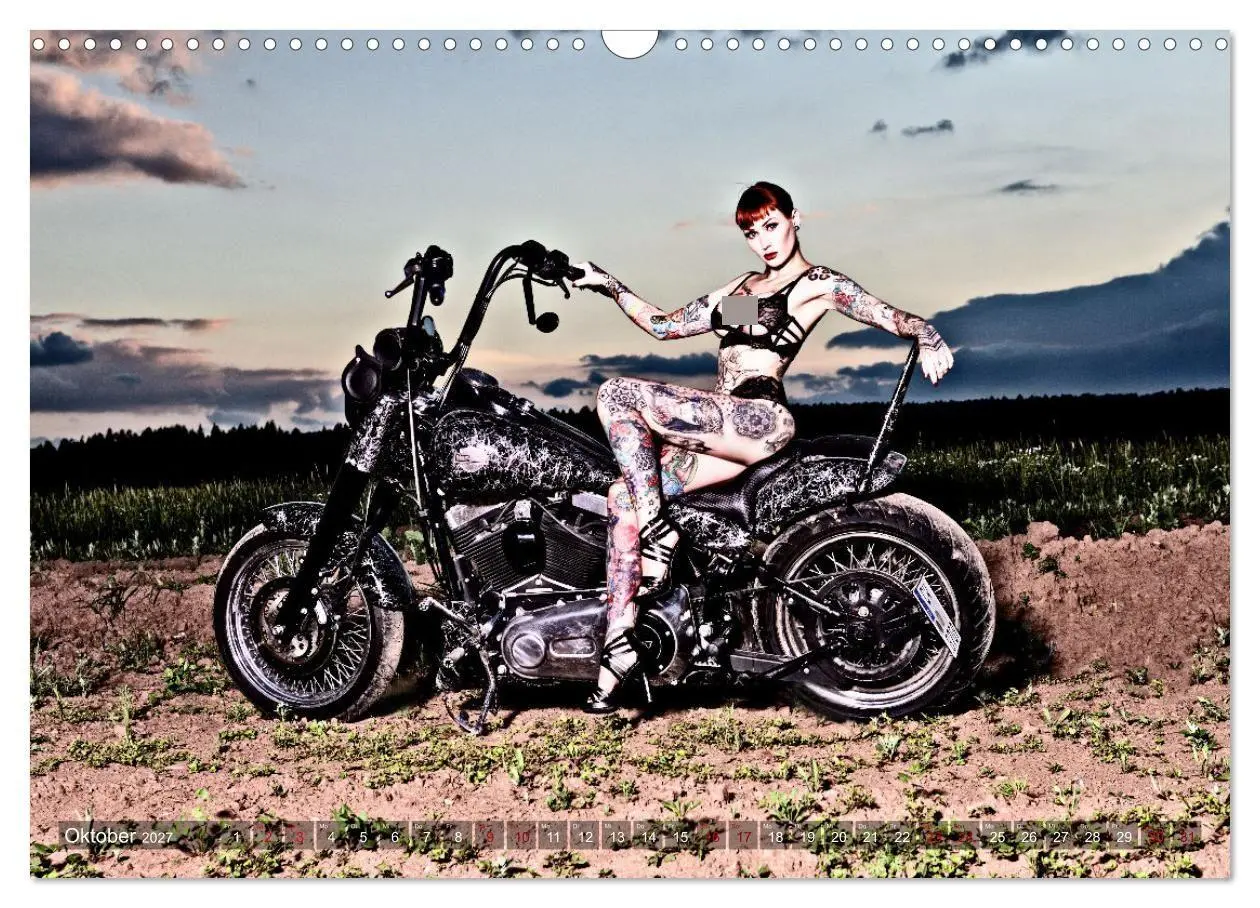 Bild: 9783569286733 | Motorräder und Sexy Girls (Wandkalender 2027 DIN A3 quer), CALVENDO...
