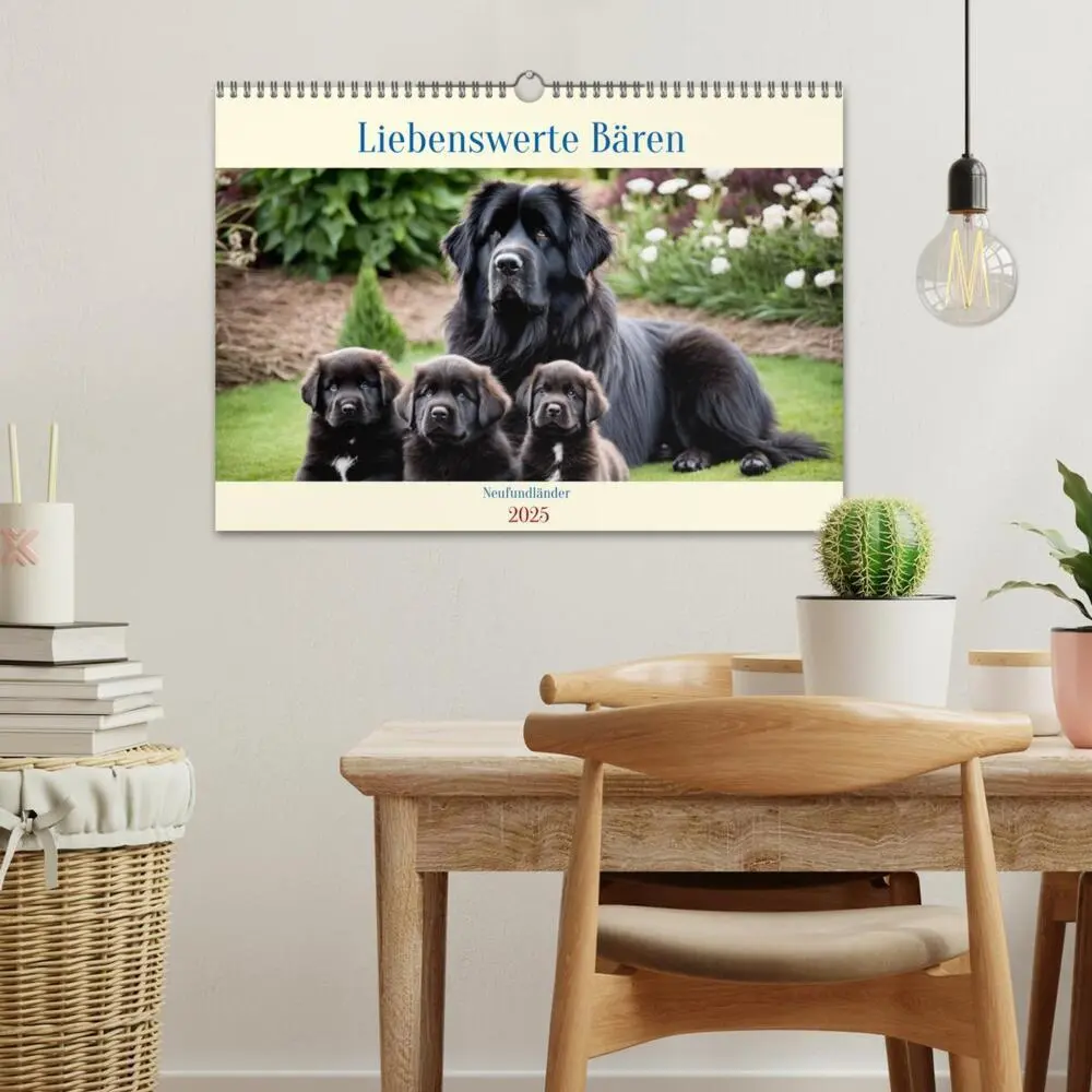 Bild: 9783383816833 | Neufundländer - Liebenswerte Bären (Wandkalender 2025 DIN A3 quer),...