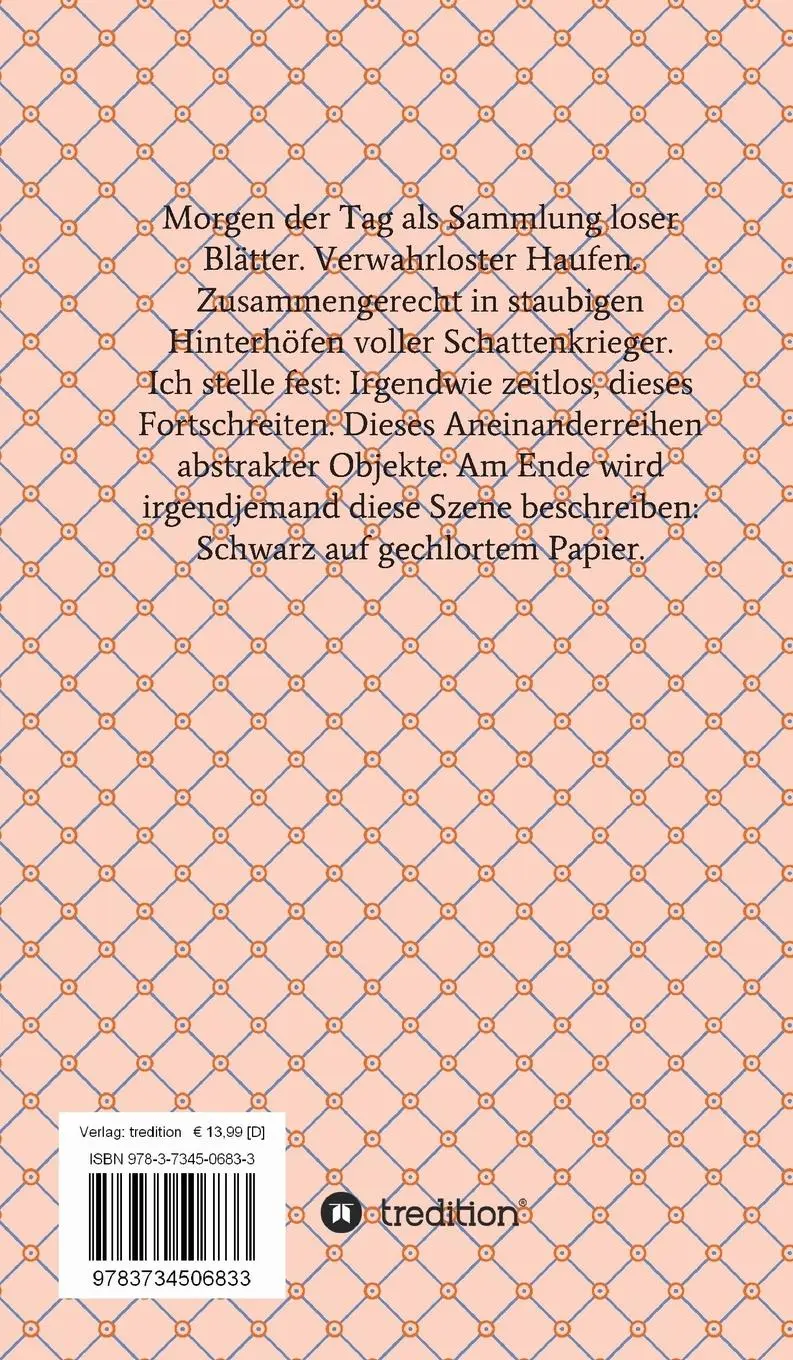 Rückseite: 9783734506833 | Morgen der Tag | Gedichte | Tobias Renk | Buch | 88 S. | Deutsch