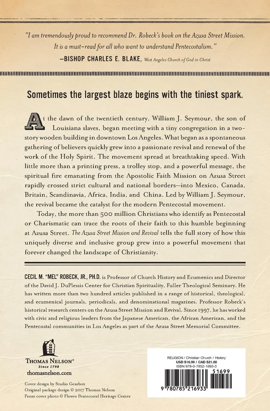 Rückseite: 9780785216933 | The Azusa Street Mission and Revival | Cecil M Robeck | Taschenbuch