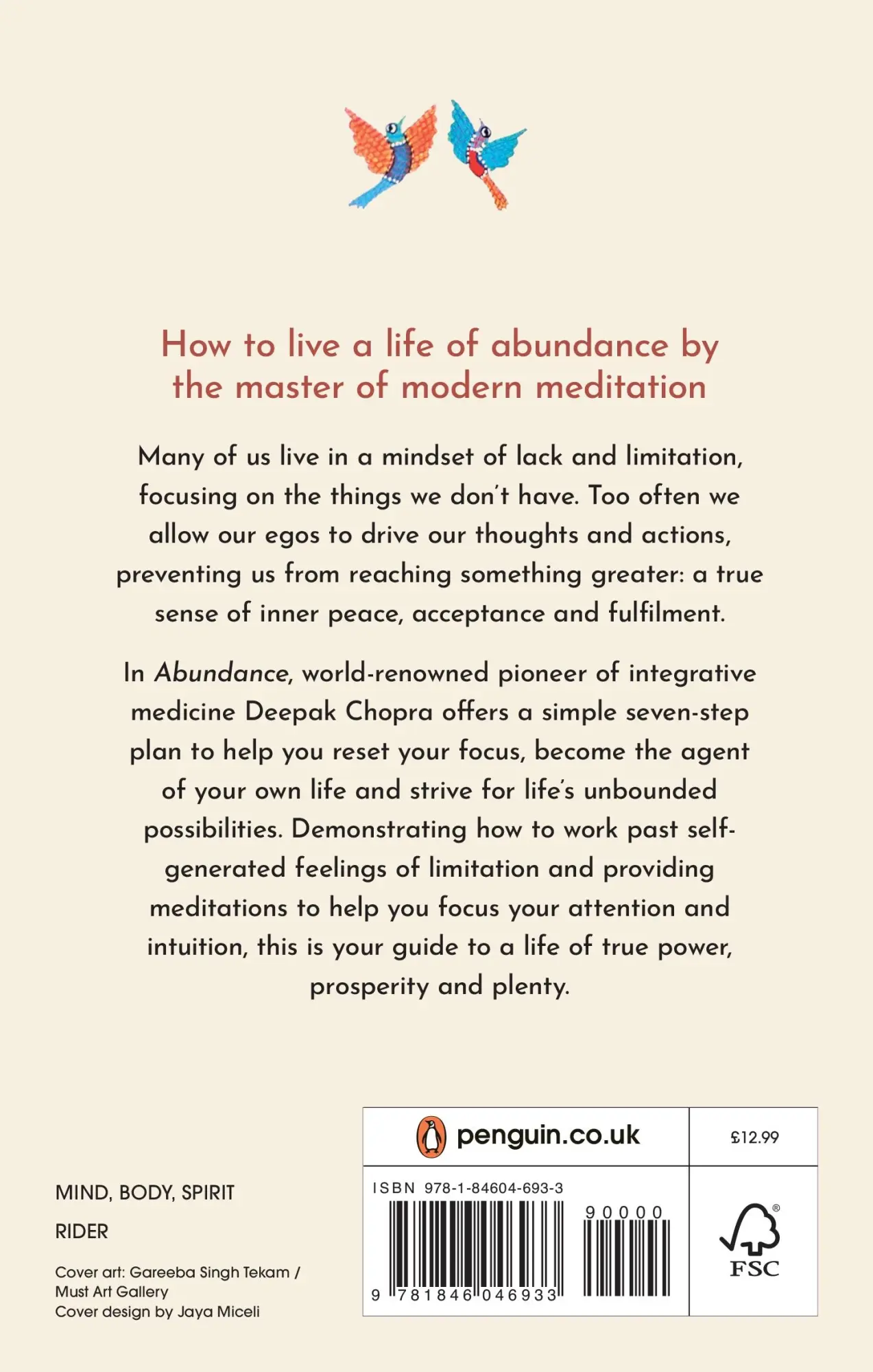 Rückseite: 9781846046933 | Abundance | The Inner Path To Wealth | Deepak Chopra | Taschenbuch