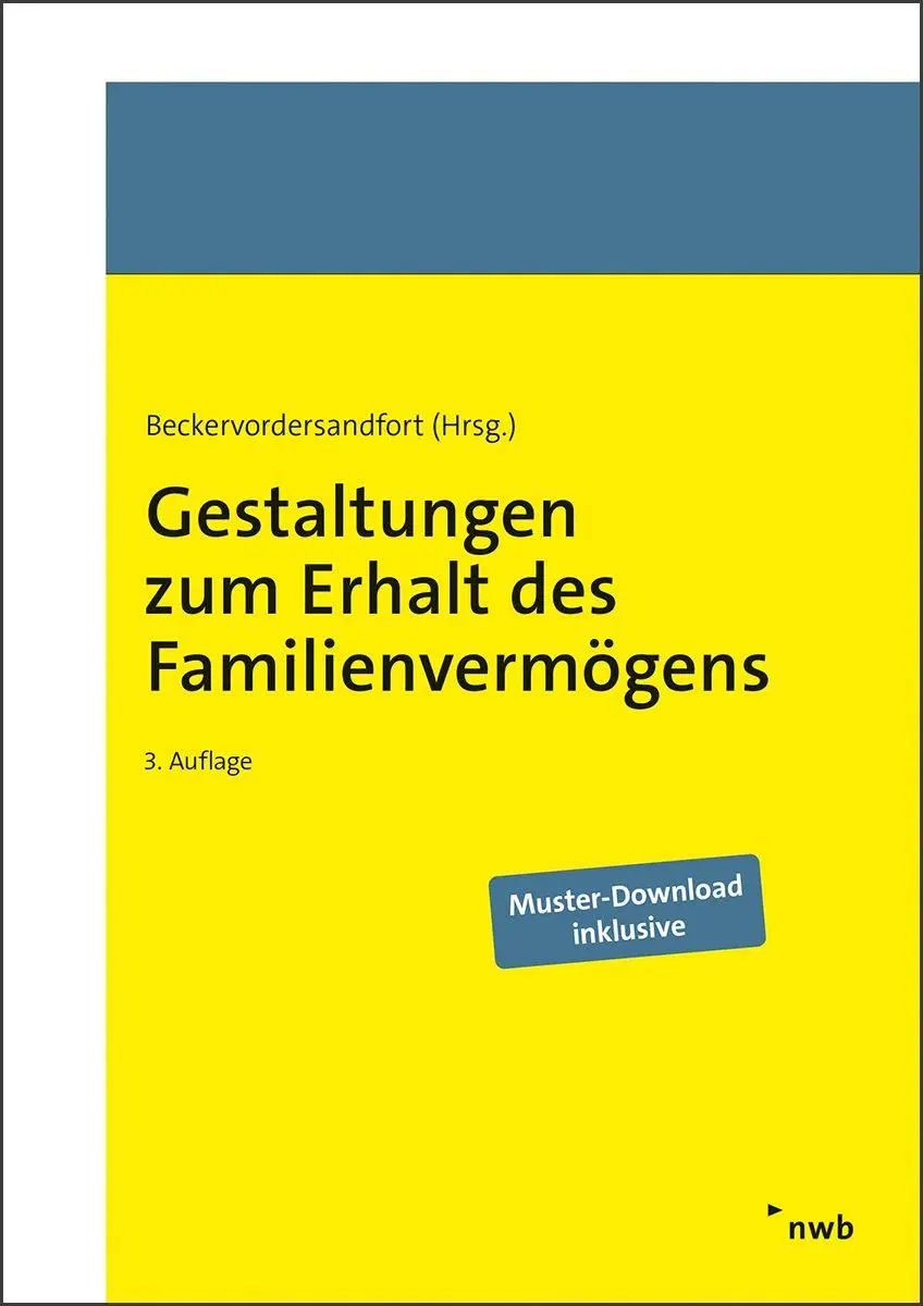 Cover: 9783482666933 | Gestaltungen zum Erhalt des Familienvermögens | Beckervordersandfort