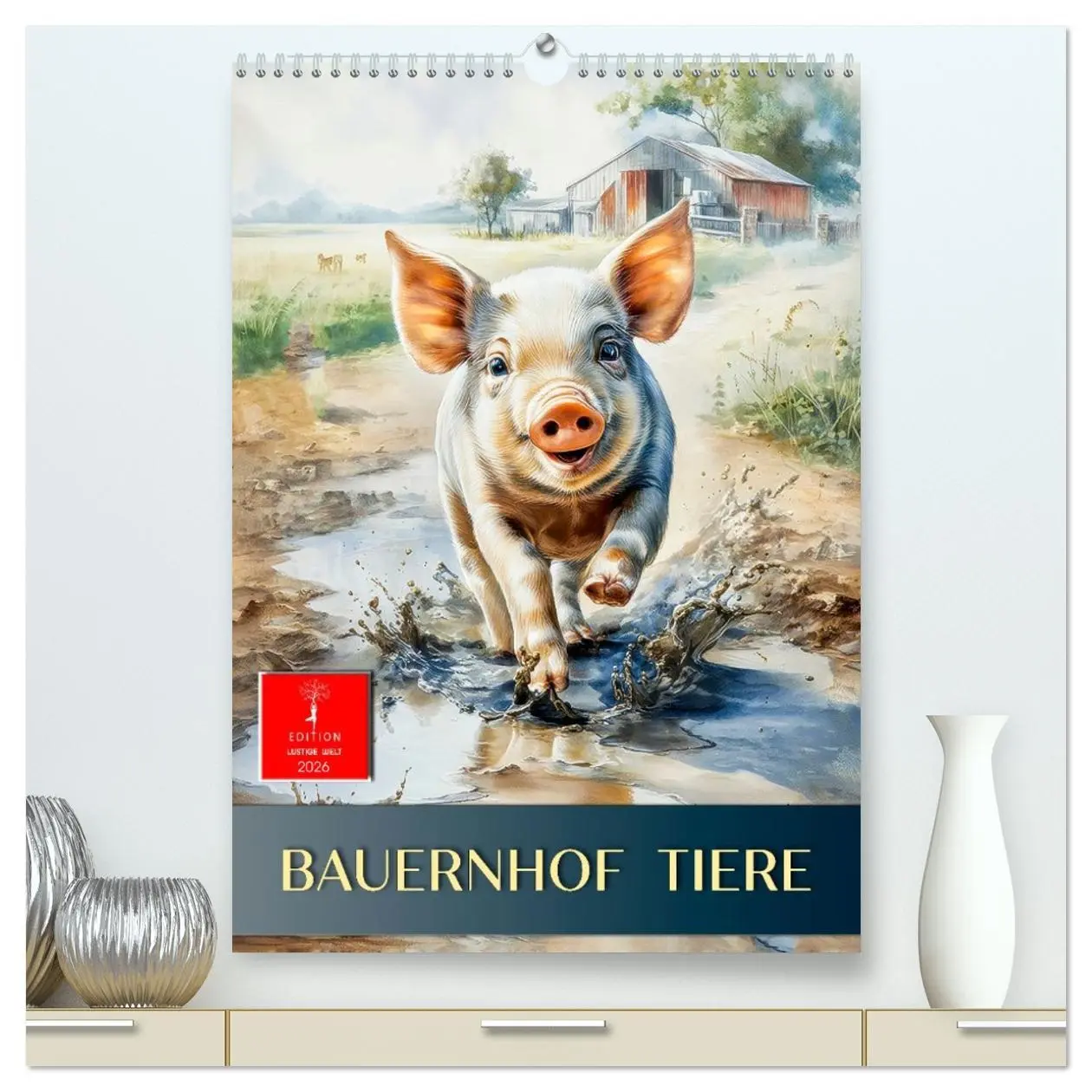Cover: 9783516626933 | Bauernhof Tiere (hochwertiger Premium Wandkalender 2026 DIN A2...