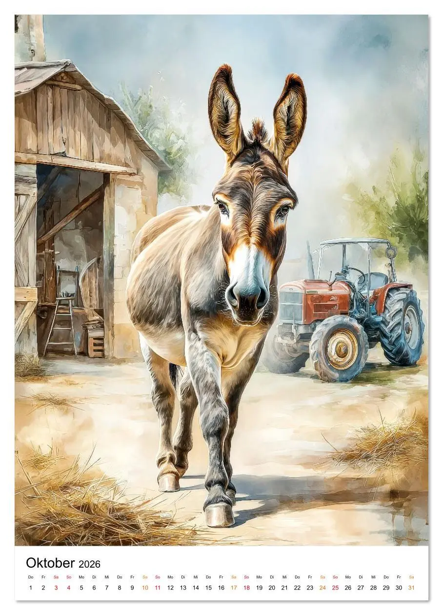 Bild: 9783516626933 | Bauernhof Tiere (hochwertiger Premium Wandkalender 2026 DIN A2...