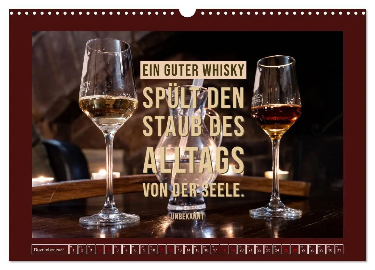 Bild: 9783569576933 | Whisky-Weisheiten (Wandkalender 2027 DIN A3 quer), CALVENDO...