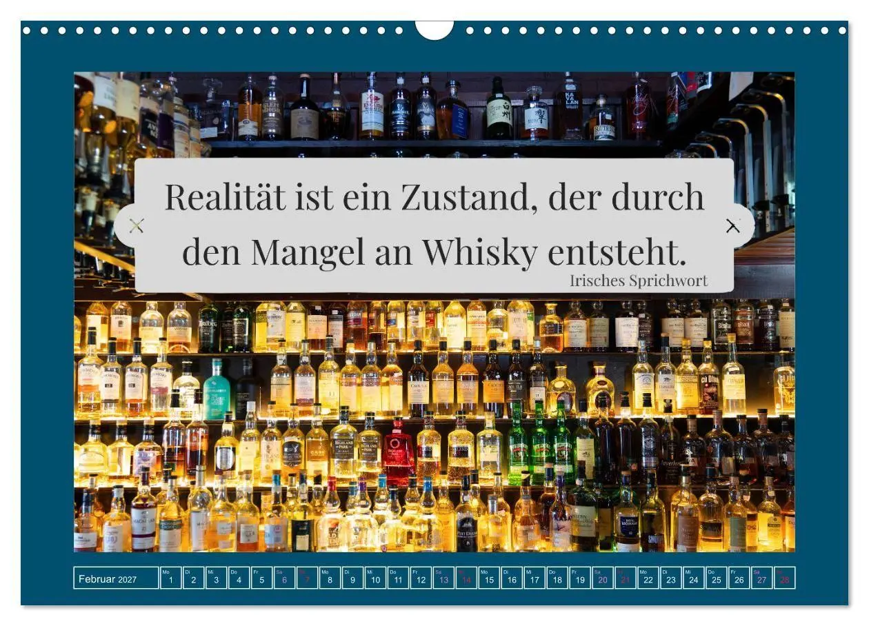 Bild: 9783569576933 | Whisky-Weisheiten (Wandkalender 2027 DIN A3 quer), CALVENDO...