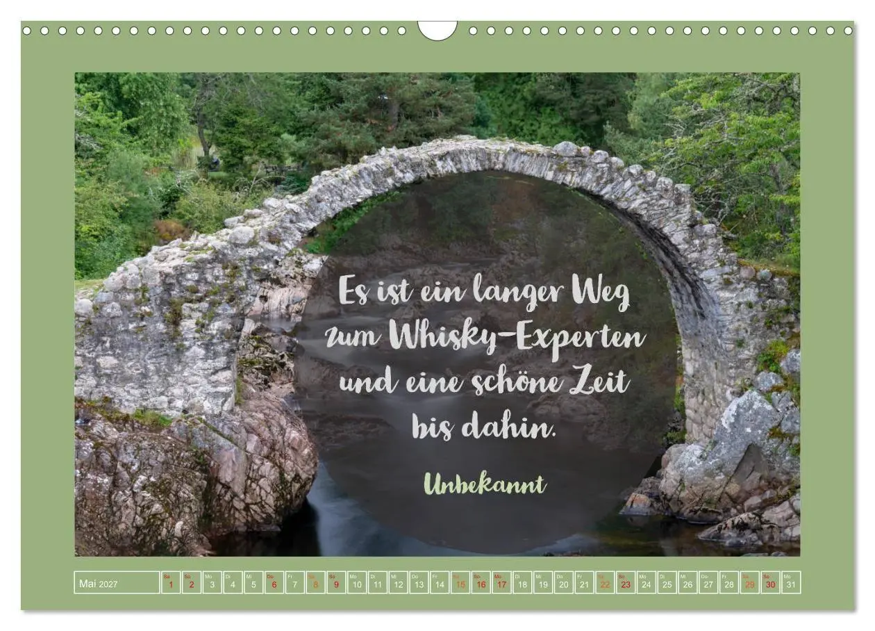 Bild: 9783569576933 | Whisky-Weisheiten (Wandkalender 2027 DIN A3 quer), CALVENDO...