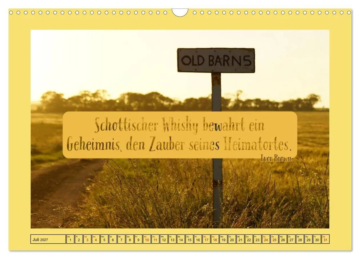 Bild: 9783569576933 | Whisky-Weisheiten (Wandkalender 2027 DIN A3 quer), CALVENDO...