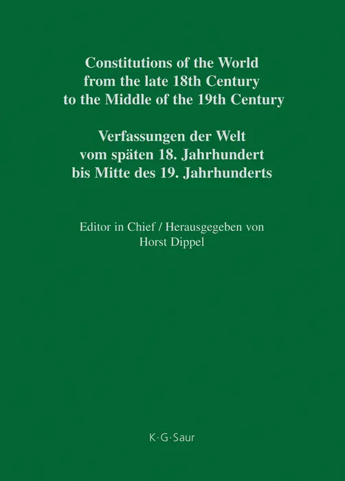 Cover: 9783598356933 | Constitutional Documents of Chile 1811 - 1833 | Alan Bronfman | Buch