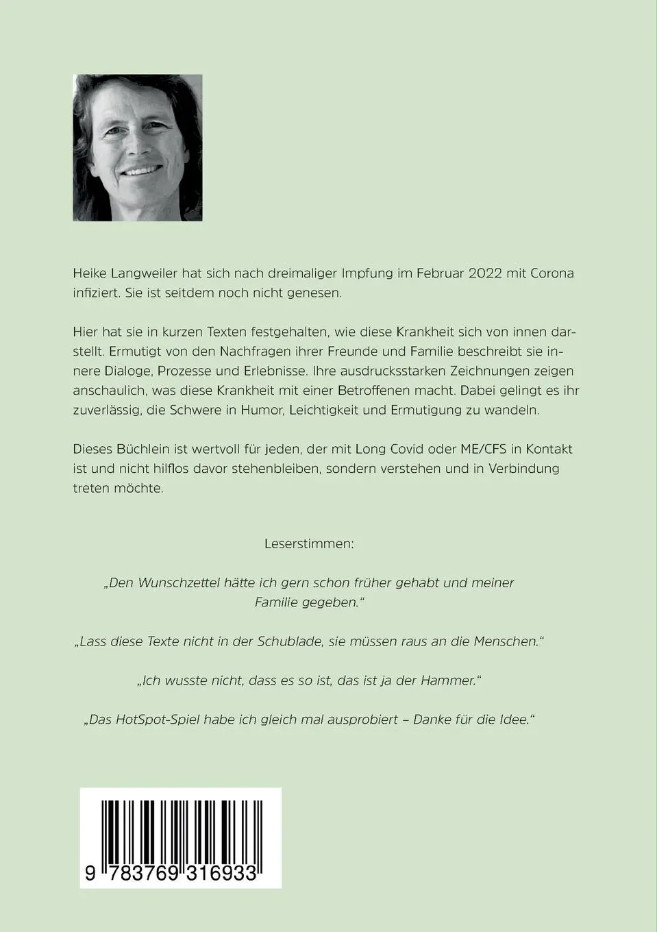Rückseite: 9783769316933 | Grüße aus dem Kokon | Heike Langweiler | Taschenbuch | 58 S. | Deutsch