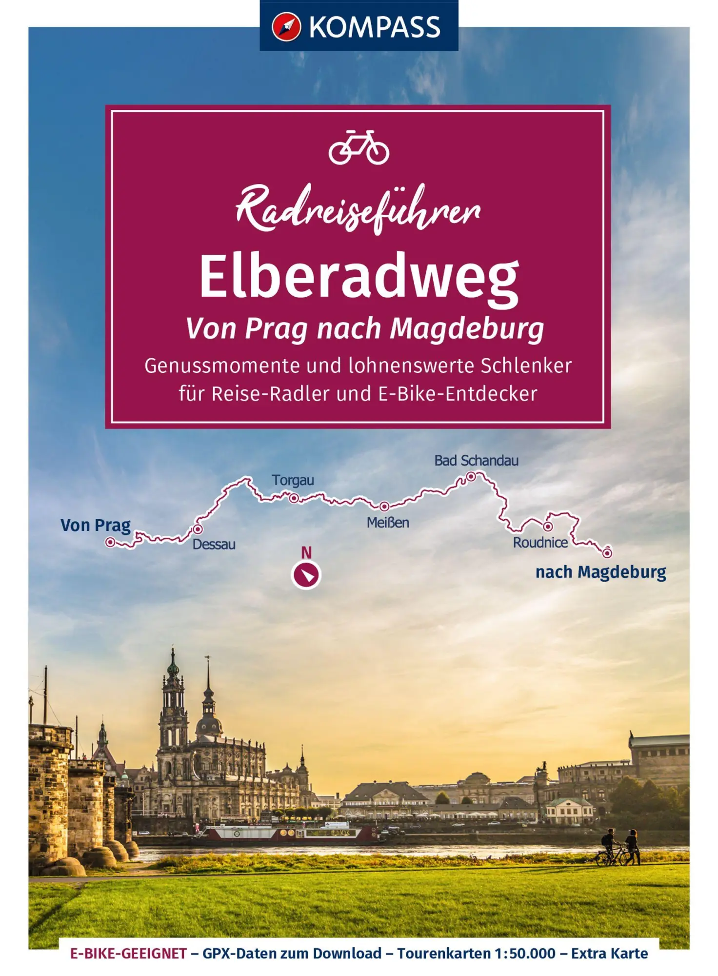 Cover: 9783991216933 | KOMPASS Radreiseführer Elberadweg, Von Prag nach Magdeburg | Moczynski