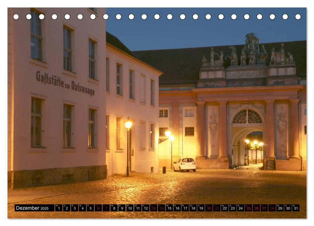 Bild: 9783435197033 | Potsdam zwischen Nacht und blauer Stunde (Tischkalender 2025 DIN A5...