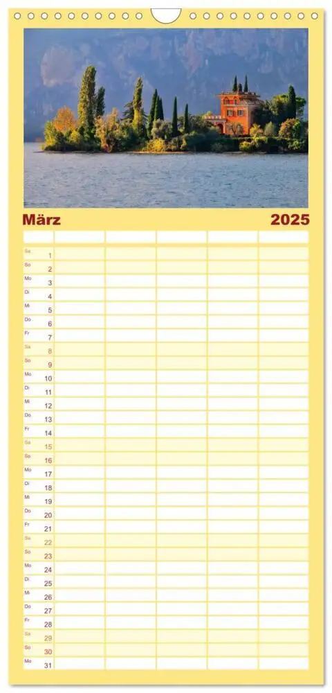 Bild: 9783457117033 | Familienplaner 2025 - Malcesine und Sirmione, Schönheiten am...