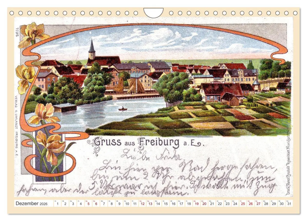 Bild: 9783457357033 | Gruß aus Freiburg an der Elbe (Wandkalender 2026 DIN A4 quer),...