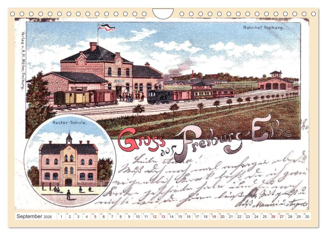 Bild: 9783457357033 | Gruß aus Freiburg an der Elbe (Wandkalender 2026 DIN A4 quer),...