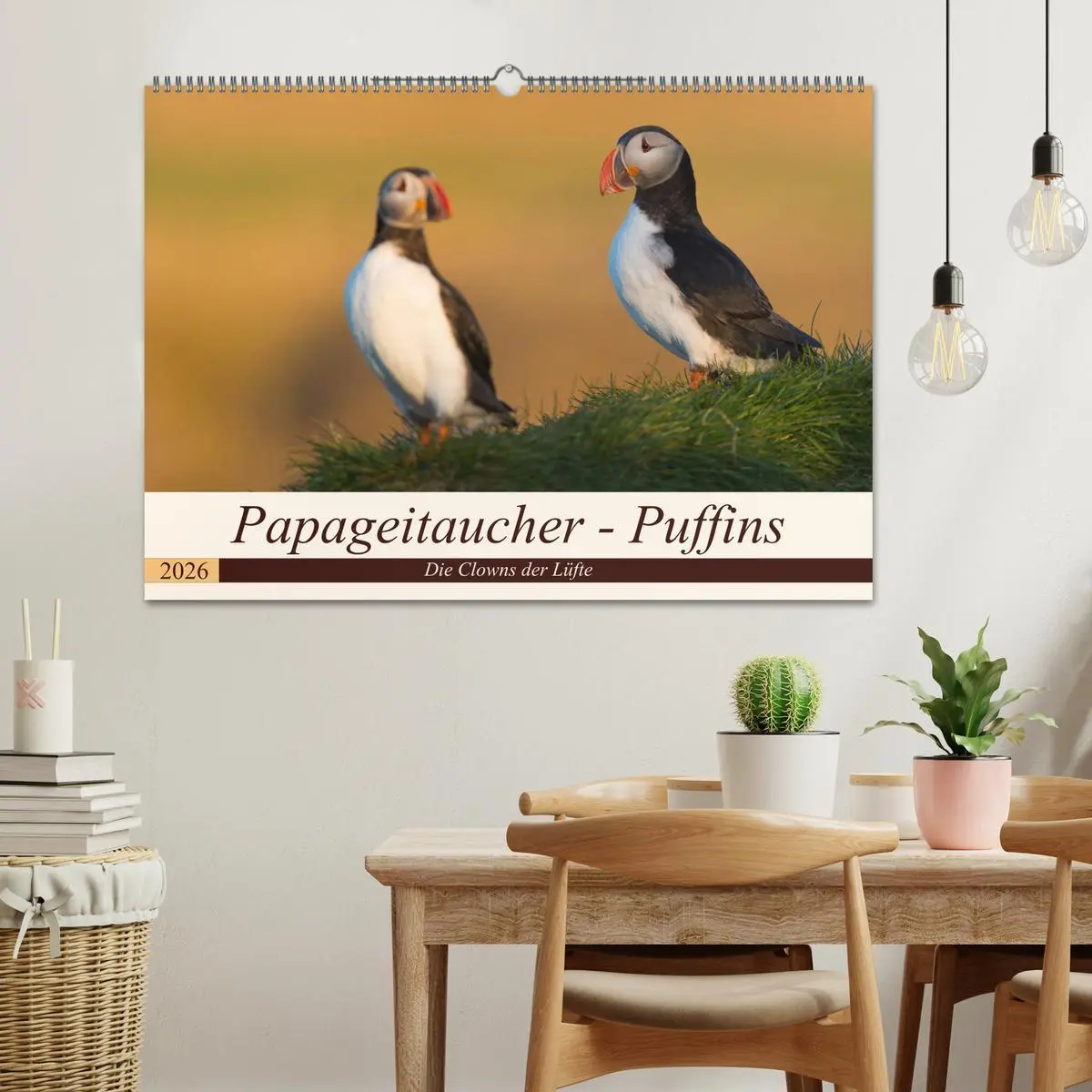 Bild: 9783457807033 | Papageitaucher - Puffins (Wandkalender 2026 DIN A2 quer), CALVENDO...