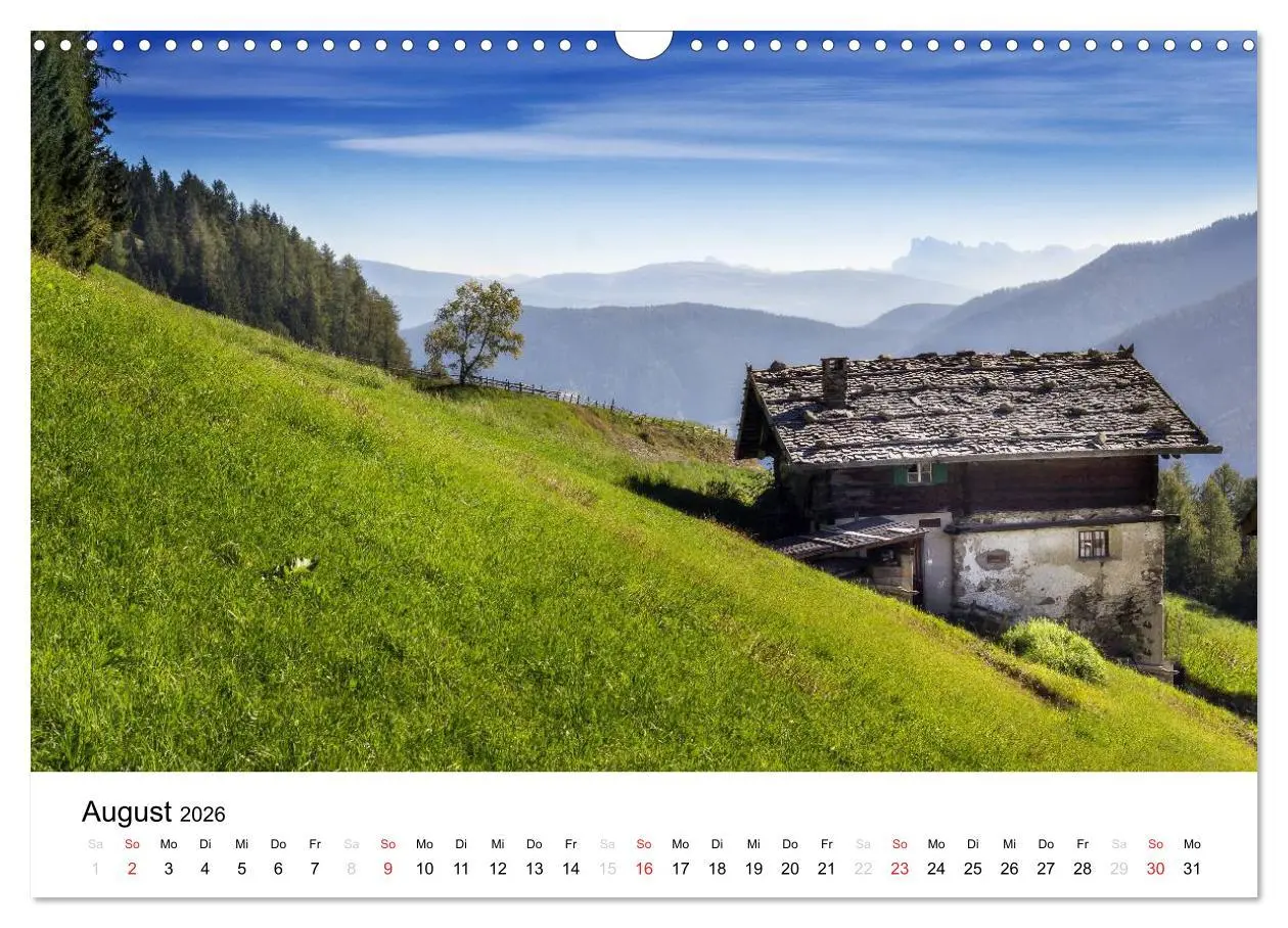 Bild: 9783516067033 | Bergbauernhöfe im Ultental (Wandkalender 2026 DIN A3 quer),...