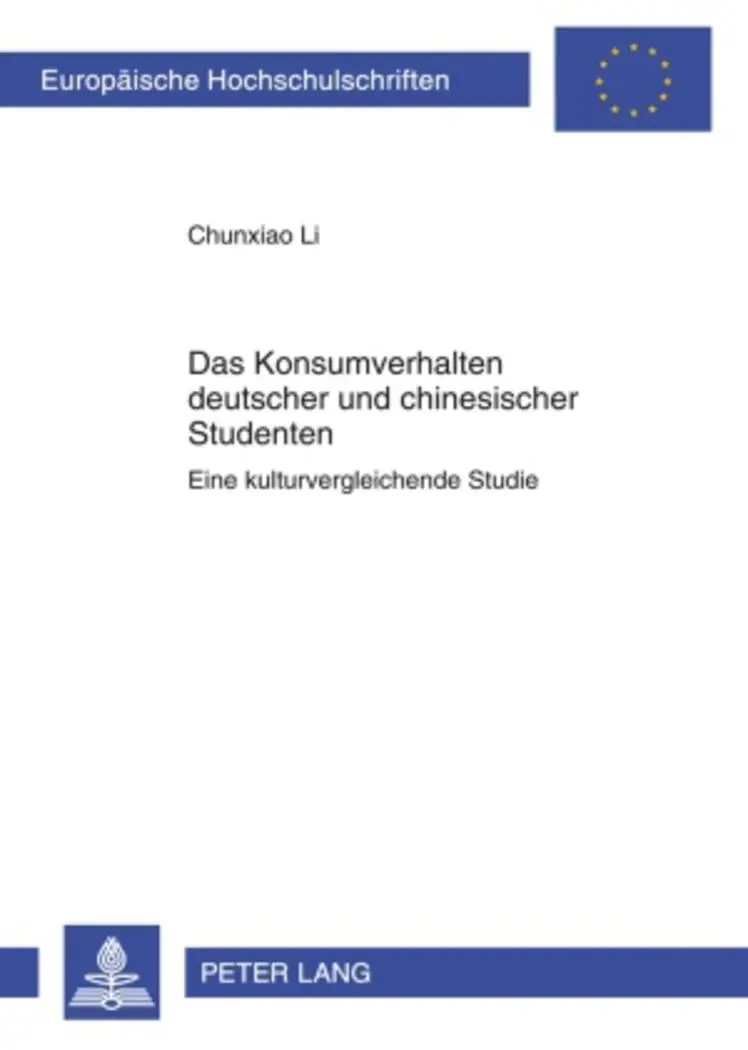 Cover: 9783631597033 | Das Konsumverhalten deutscher und chinesischer Studenten | Chunxiao Li