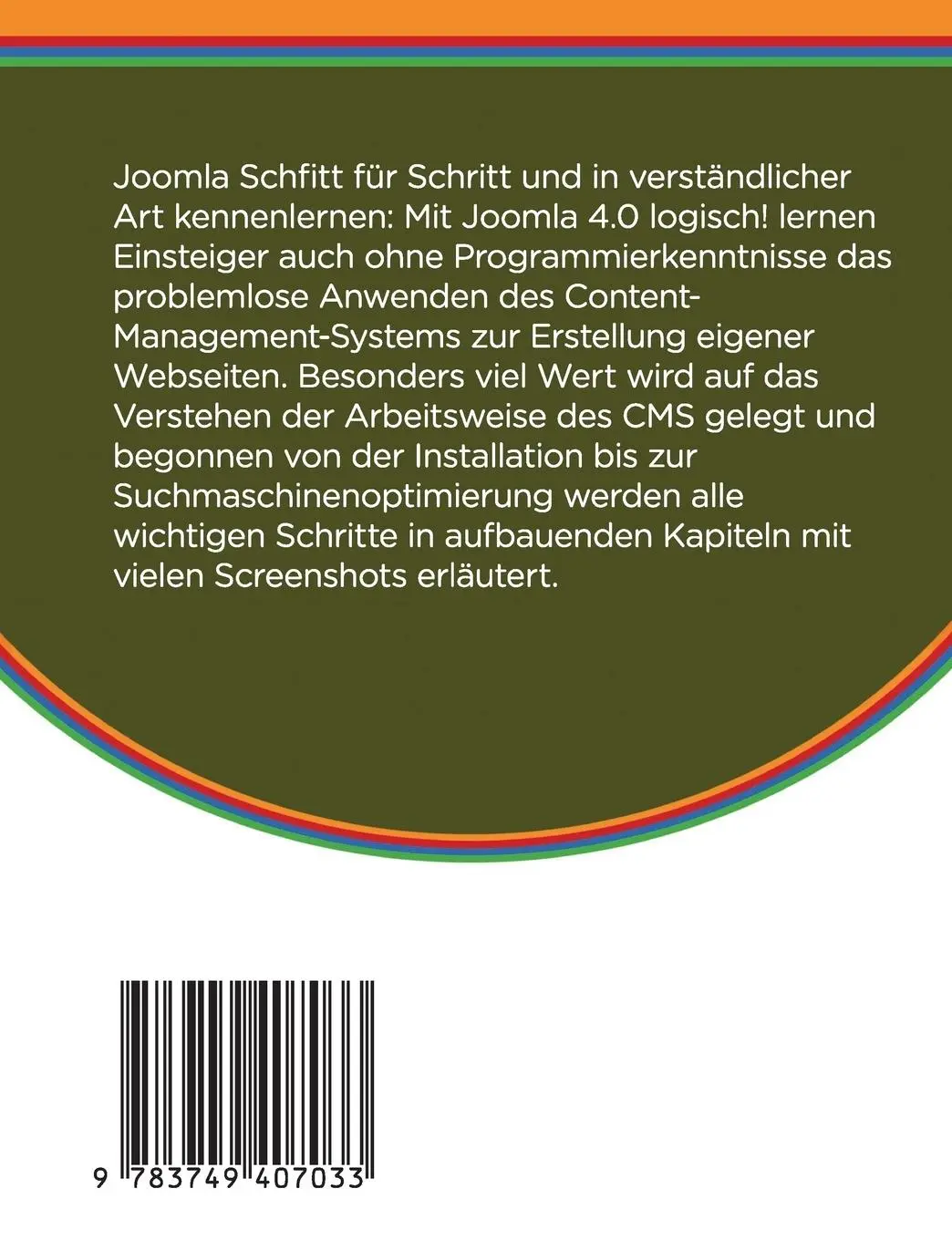 Rückseite: 9783749407033 | Joomla 4.0 logisch! | Daniel Schmitz-Buchholz | Taschenbuch | 120 S.