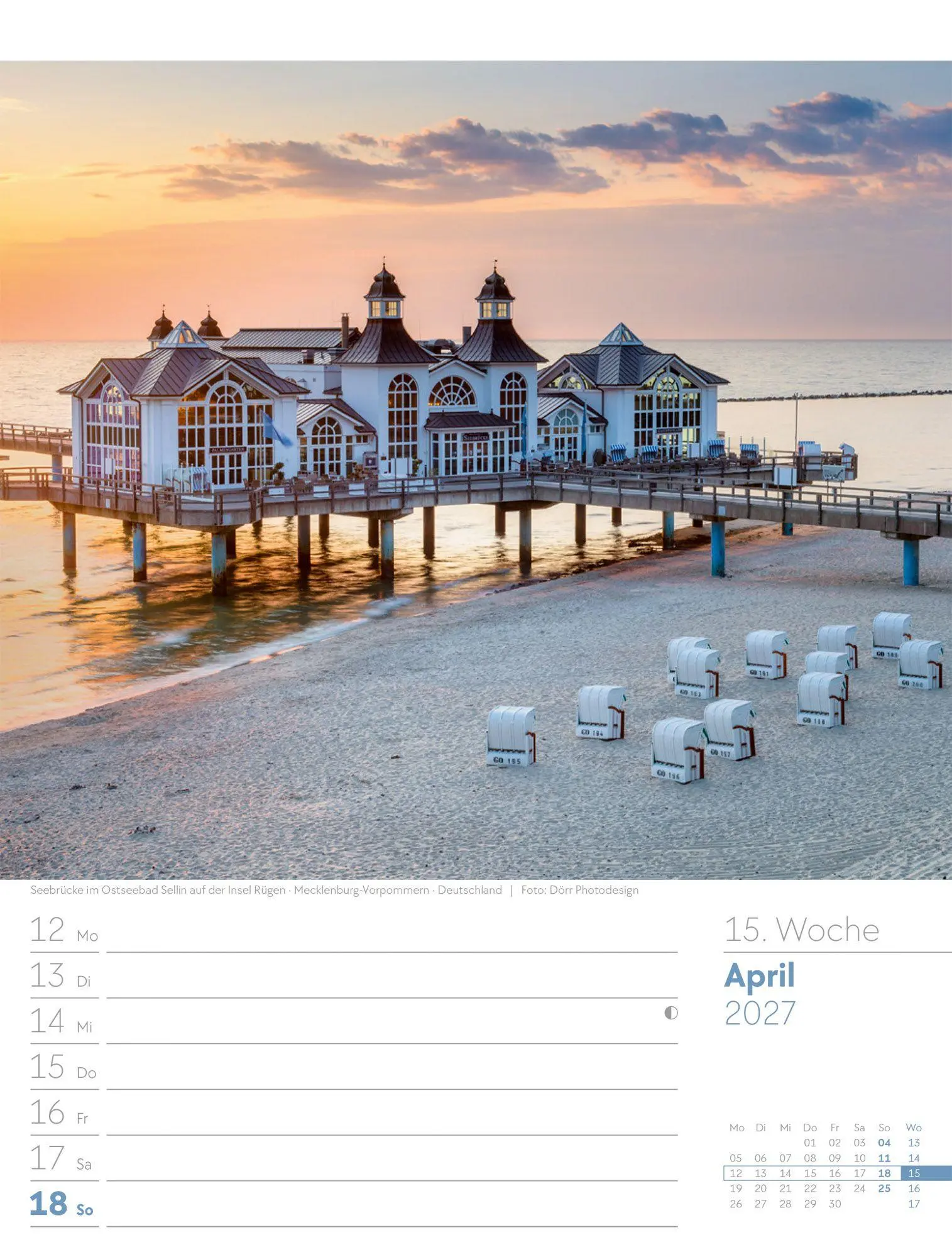 Bild: 9783838437033 | Am Meer Wochenplaner Kalender 2027 | Ackermann Kunstverlag GmbH | 2027